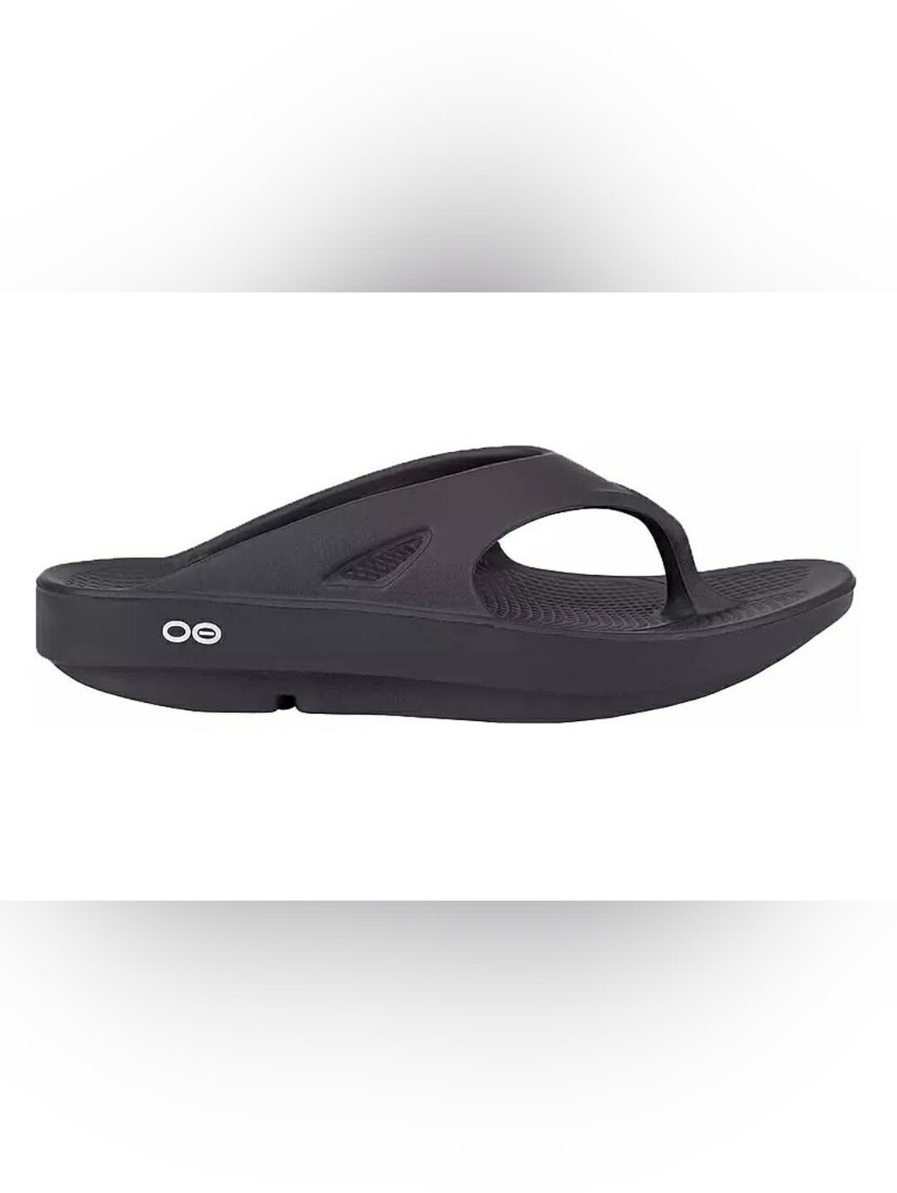 OOFOS Black Recovery Foam Flip-Flops